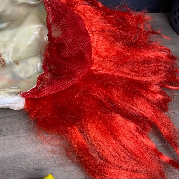 Evil Clown Halloween Rubber Mask Red Hair Teeth Horror -‎ Spirit Halloween - Picture 5 of 8